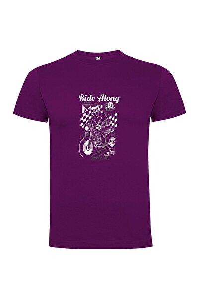 iLovePrints Lonely Biker Skeleton Tshirt