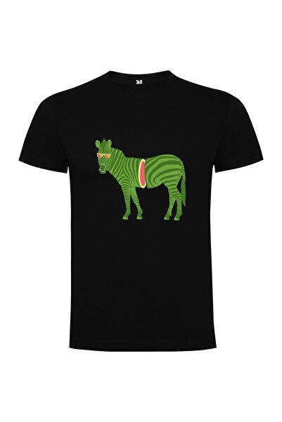 iLovePrints Watermelon Zebra Art Tshirt