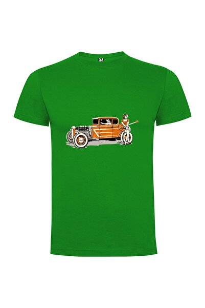 iLovePrints Retro Rockabilly Roadster Tshirt
