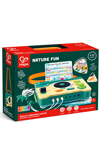 Hape Jucarie din bambus - Kit laborator cu melodii varsta 4 ani+,6 ani+,8 ani+