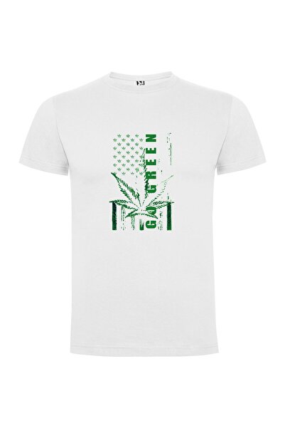 iLovePrints Marijuana Patriotism Flag Tshirt