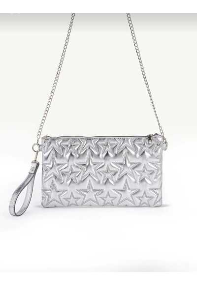 ÖZÜM ÇANTA Women's Star Embroidered Chain Strap Portfolio Bag