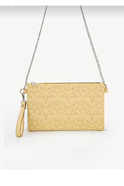 ÖZÜM ÇANTA Women's Star Embroidered Chain Strap Portfolio Bag
