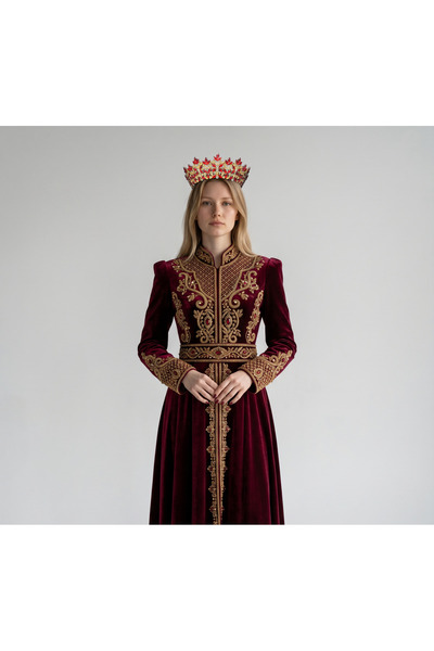 Sabek Bujiteri Coroană de Noapte Aurie - Mireasă, Henna, Logodnă, Promisiune,...