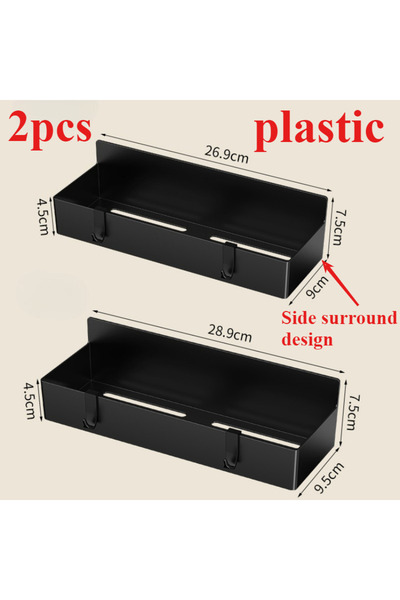 Choice1 2pcs-Side-surround 2pcs Magnetic Storage Shelf Household Kitchen Refr...