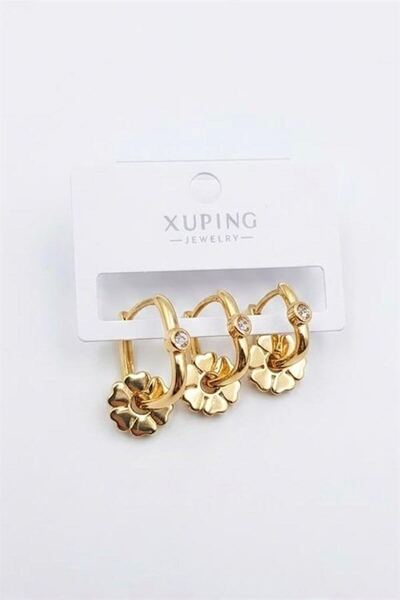 atastore2017 3-Piece Xuping Earrings - Gold