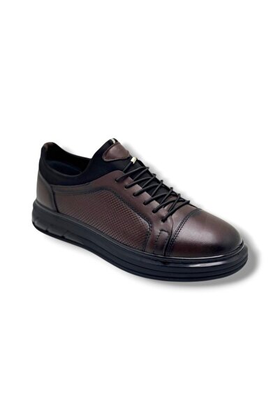 Hidayet Special 1228-26 Genuine Leather Stretch Slip on Anatomical Men's Shoes