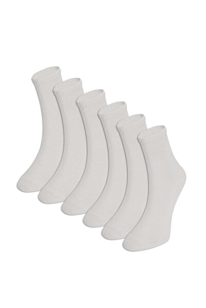 Tudors Women's 6-Piece Economical Pack White Conch Sock Tennis Socks Athlete ...