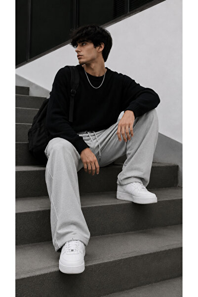 De Carte سروال رياضي رجالي من Harajuku Streetwear بقصة فضفاضة وقابل للتعديل م...