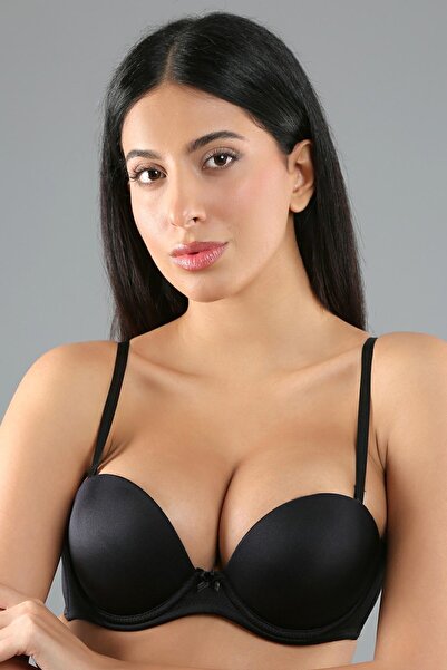 Aytuğ&Mısırlı Mısırlı New Bra B Cup Extra Push Up Basic Sütyen Siyah