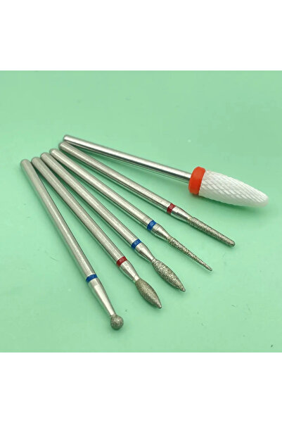 Choice26 S6-3 6PCS Milling Cutter for Manicure Diamond Ceramic Nail Drill Bit...