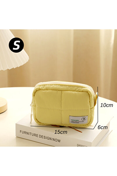 Choice4 Yellow S 03 Must-have nylon waterproof cosmetic handbag for travel, a...