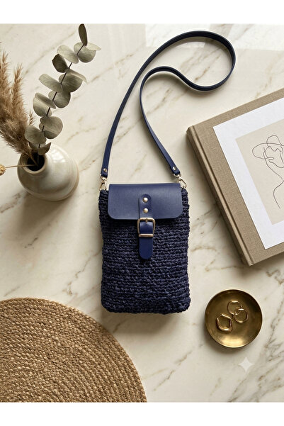 Berenkaya Örgü Kağıt İp Kadın Mini Bag Çanta