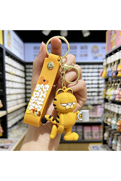 Choice4 funko S ZX41122 Garfield 3D Silicone Keychain Set Cartoon Cat Figure ...