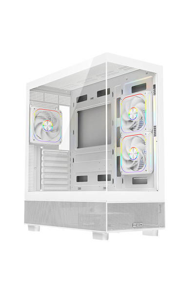 FAZEON F17 750W 80+ Bronze Tempered Glass Mesh 3x ARGB Fanli USB 3.0 Beyaz AT...