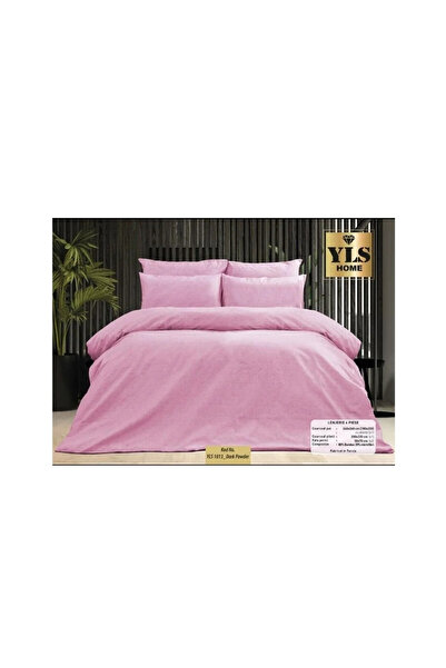 yls home Lenjerie pentru pat dubla 4 piese, 2 persoane , 220X240 cm
