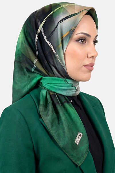 hadiora Women's Green Abstract Line Patterned Stitched Writing Pad