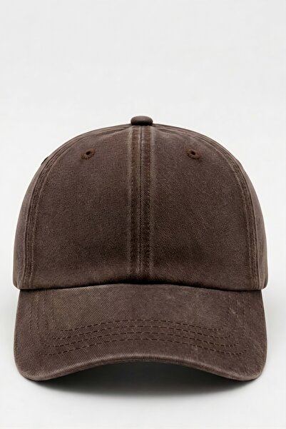 Mollycrush Unisex Dark Brown Washed Denim Outdoor Baseball Cap |   Adjustable...