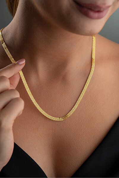 Silvano Jewelry 925 Ayar Gümüş Hasır Zincir Kolye