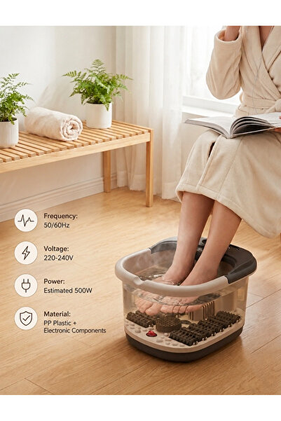 Baytix HOME Electric Foot Spa Massager Foot Bath Tub with Heating Function, F...