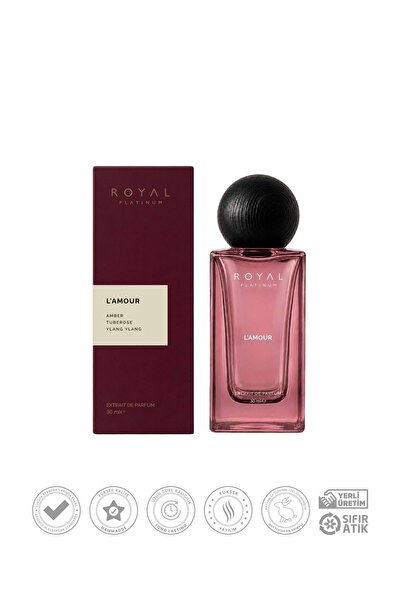 Royal Platinum Lamour Kadın Parfüm EDP 30ml Sümbülteber - Bergamot - Amber Çiçeksi Seri