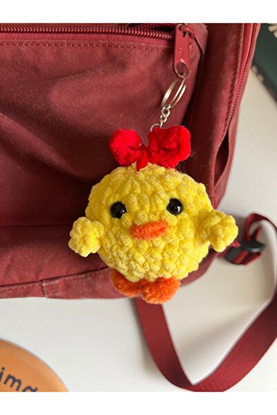 sumicorn Sevimli Civciv Amigurumi El Örgüsü Anahtarlık Ve Çanta Charmı