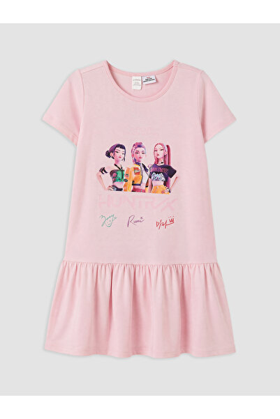 LC Waikiki K-pop Κυνηγοί Δαιμόνων Τυπωμένο Κοριτσίστικο Φόρεμα