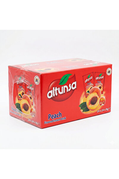 Altunsa Şeftali Aromalı Soğuk Toz İçecek 9 G x 24 Adet 1 KOLİ