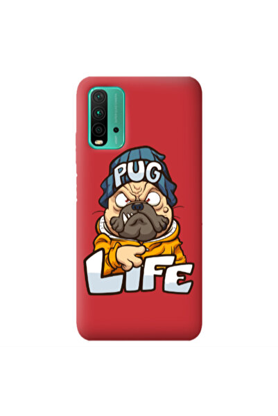Other Xiaomi Poco M3 Pug Life 2 Red Colored Silicone TPU Θήκη