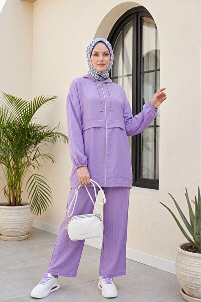 Modamorfo Hooded Collar with Chain and Zipper, Pants with Chain - Strawberry ...