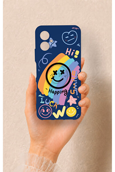 Vip Case Omix X5 Uyumlu Happing Smile Desenli Silikon Kılıf