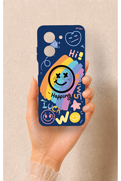 Vip Case Redmi A5 Uyumlu Happing Smile Desenli Silikon Kılıf