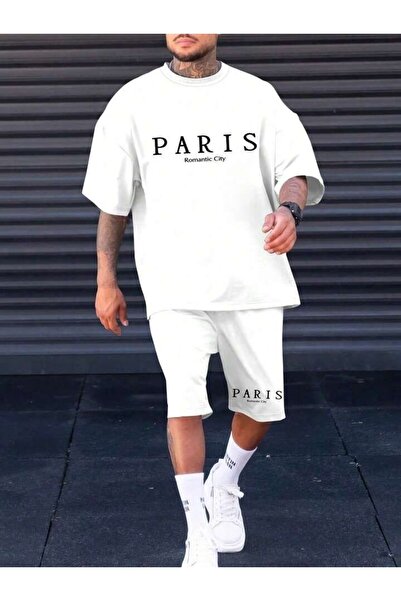 ZEMLİYA Sara Unisex Oversize Shorts Set Short Sleeve T-Shirt Comfortable Fit ...