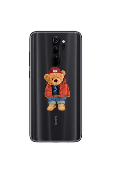 Other Xiaomi Redmi Note 8 Pro Bear in a hat Transparent Silicone TPU Θήκη