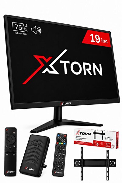 torn 19’’ (48 Ekran) Monitör|Çanaklı/Çanaksız WiFi'li Uydu Alıcısı+TV Askı Ap...