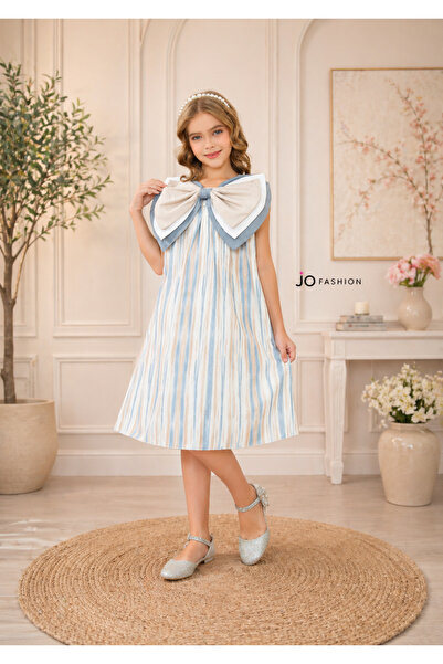 Jo Serene dress - elegant girls' dress with soft design and distinctive bow -...