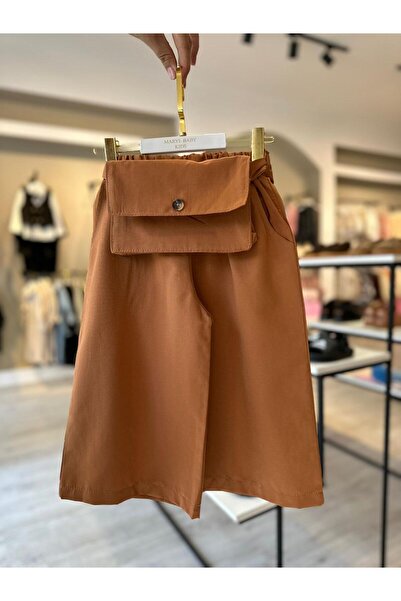bohemiankids baby wear Dečije bež poplin pantalone sa poklonom u vidu torbe