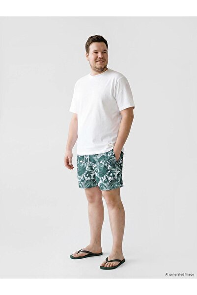 LC Waikiki Short Length Patterned Men's Swim Shorts (S6)