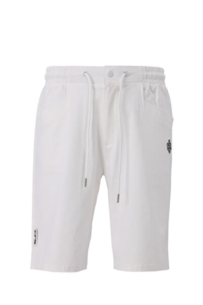 SELENE Men Logo Detail Casual Shorts with Drawstring
