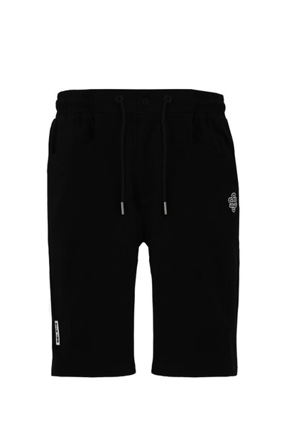 SELENE Men Logo Detail Casual Shorts with Drawstring