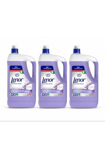 lenor Set 3 x Balsam de rufe Lavender Breeze, 5L x 3 (15L), 600 spălări, parf...