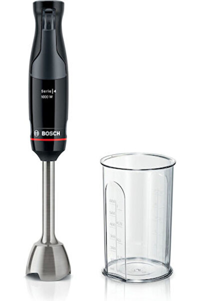 Bosch Σειρά 4 Μπλέντερ Χειρός με Ανοξείδωτη Ράβδο 1000W Μαύρο Κωδικός: MSM4B610