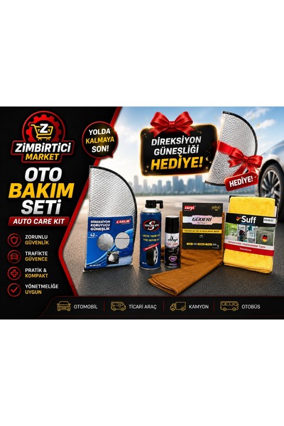 ZIMBIRTICI LASTİK TAMİR KİTİ , ARAÇ İÇİ KLİMA KOKU GİDERİCİ, 50*70 MİKROFİBER...