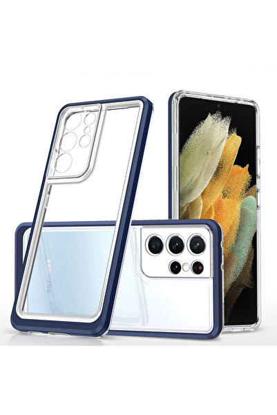 OEM Husă Hibridă Tip Armură Transparentă 3-în-1 pentru Samsung Galaxy S22 Ult...