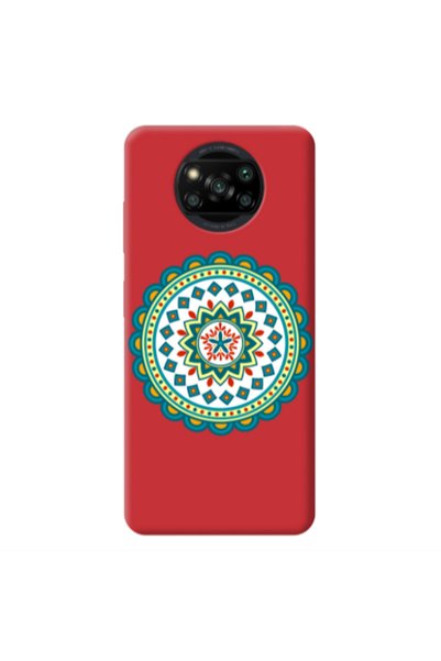 Other Xiaomi Poco X3 /X3 Pro Mandala D11 Red Colored Silicone TPU Θήκη