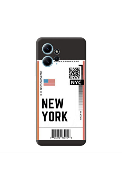 Other Xiaomi Redmi Note 12 4G New York NYC Black Colored Silicone TPU Θήκη