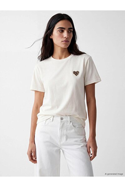LC Waikiki Crew Neck Embroidered Women's T-Shirt (S6)
