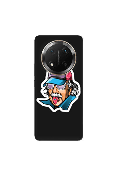 Other Honor Magic 7 Lite Einstein Black Colored Silicone TPU Θήκη
