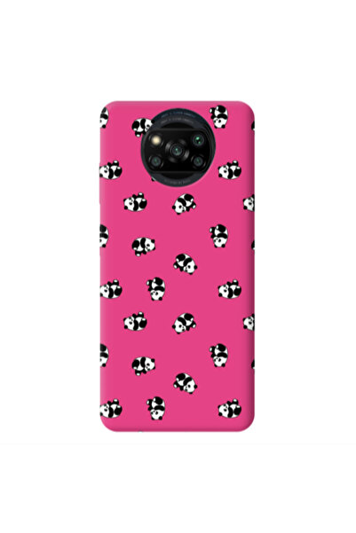 Other Xiaomi Poco X3 /X3 Pro Small Pandas Fuchsia Colored Silicone TPU Θήκη