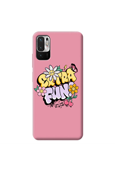 Other Xiaomi Redmi Note 10 Pro 5G Extra Fun Pink Colored Silicone TPU Θήκη